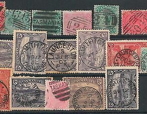 62716 -  AUTRALIA:  TASMANIA- STAMPS: Lot of  USED stamps - VERY FINE!!