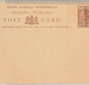 65896 -  TOBAGO - Postal History -  POSTAL STATIONERY CARD:  H & G # 3