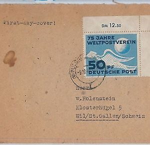 56162 -   GERMANY -  POSTAL HISTORY: #242 on FDC COVER 1948 - BIRDS Dove - RARE!