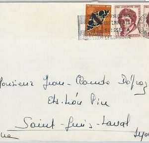 65722 - SWITZERLAND - POSTAL HISTORY: Pro Patria  on COVER 1956 butterlfies