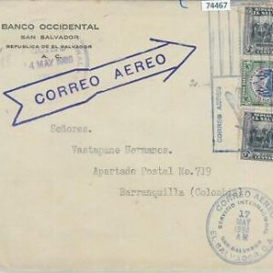 74467 - PARAGUAY - POSTAL HISTORY - REGISTERED  COVER to ITALY 1937 - NICE!!