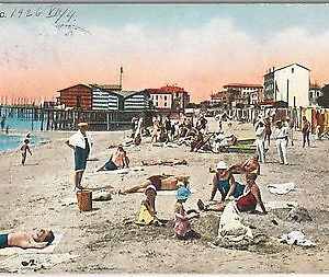 52992  - CARTOLINA d'Epoca - GORIZIA provincia -  GRADO: Spiaggia   1926