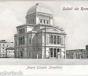 JUDAICA Vintage Postcard - ITALY:  Rome ROMA -- Tempio Israelitico SYNAGOGUE