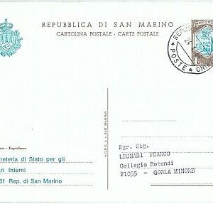 71885 - SAN MARINO  - Storia Postale: INTERO POSTALE  sassone # C93 B   1969