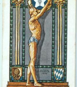 Lib7514 - VINTAGE  SPORT Illustrated  POSTCARD - 1919  Swimming Competition