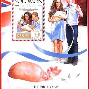 A4883 - SOLOMON ISLANDS - ERROR MISPERF, Souvenir s: 2015, Prince William & Kate