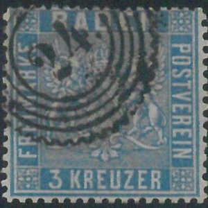 77916a - GERMANY Baden -  STAMP:  Michel  #10a  -    USED