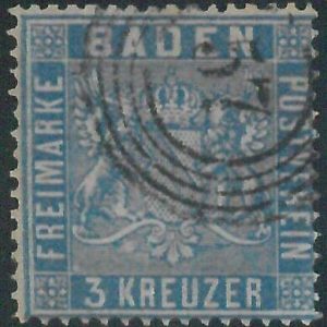 77916c - GERMANY Baden -  STAMP:  Michel  #10a  -    USED