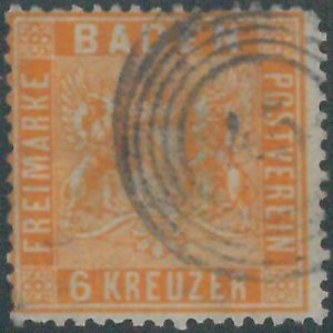 77926f  - GERMANY Baden -  STAMP:  Michel  # 11 -  USED