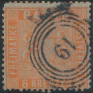 77926j  - GERMANY Baden -  STAMP:  Michel  # 11 -  USED