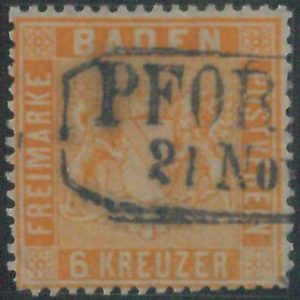 77926L  - GERMANY Baden -  STAMP:  Michel  # 11 -  USED