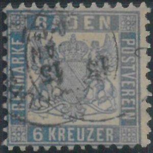 77940 -  GERMANY Baden -  STAMP:  Michel  # 19aa -   USED