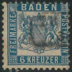 77945d -  GERMANY Baden -  STAMP:  Michel  # 19  -   USED