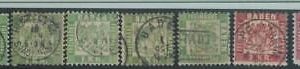 77946 -  GERMANY Baden -  STAMP:  Michel  # 23 & 24  lot of 17 stamps  -   USED