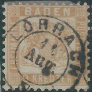 77951b - GERMANY Baden -  STAMP:  Michel  # 20b -    USED