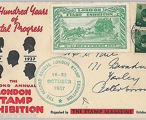 50701  GB -  SPECIAL COVER postmark POSTER STAMP: LONDON STAMP EXHIBITION 1937