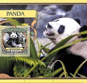 A7780a - Guinea-Bissau -  ERROR MISPERF Stamp Sheet -2016   Animals PANDA