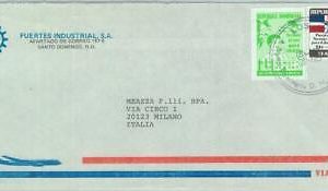 84271 - DOMINICANA - POSTAL HISTORY - COVER to ITALY 1979 - UNO United Nations