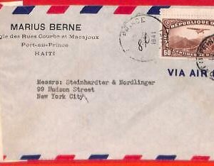 aa3654 - HAITI - POSTAL HISTORY -  Censored AIRMAIL  COVER  to  USA  1951