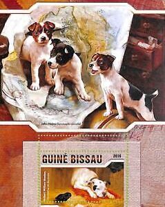 A7772a - Guinea-Bissau - ERROR MISPERF  Stamp Sheet -2016 Animals DOGS