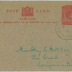34890 - JAMAICA - POSTAL HISTORY -  STATIONERY CARD from TOLL GATE