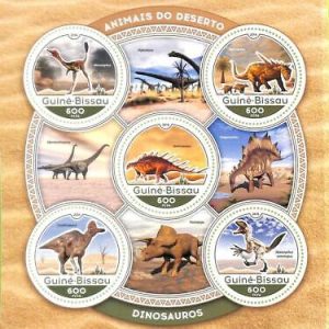 A7842a - Guinea-Bissau -Stamp Sheet - 2016 Prehistorics DINOSAURS