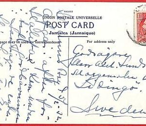 aa2343 -  JAMAICA  - POSTAL HISTORY -  POSTCARD to SWEDEN  1932