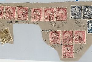 61273 - BRAZIL - POSTAL HISTORY: 109300 Reis on COVER CUT-OUT sent VIA LATI 1949