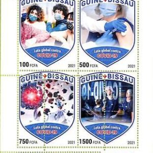 A7852 - Guinea-Bissau - ERROR MISPERF Stamp Sheet - 2021 Disease MEDICINE