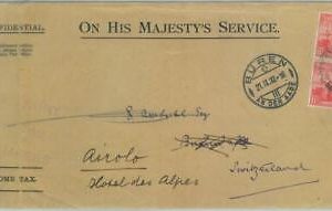 84449 - TRINIDAD & TOBAGO - POSTAL HISTORY -  OFFICIAL MAIL cover to SWITZERLAND