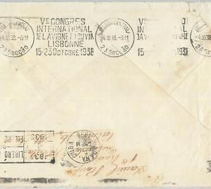 77817 - SPAIN - Postal History - Portughese Postmark on COVER  1933  WINE