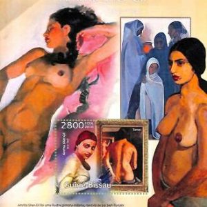 A7873 - Guinea-Bissau - Stamp Sheet - 2013 ART NUDES Amrita Sheri-Gil