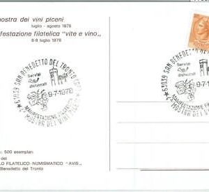 77818 - ITALY - Postal History - Event POSTCARD 1978  WINE San Benedetto Tronto