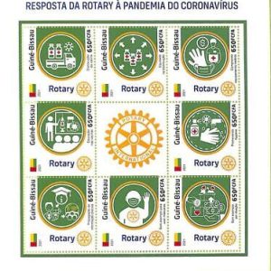 A7855 - Guinea-Bissau -  Stamp Sheet - 2021 Disease ROTARY