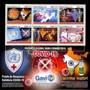 A7856 - Guinea-Bissau - ERROR MISPERF Stamp Sheet - 2021 Disease MEDICINE