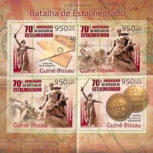 A7865 - Guinea-Bissau -  ERROR MISPERF Stamp Sheet - 2013 War