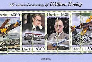 A8097 - LIBERIA -  ERROR MISPERF Stamp Sheet -2021 Aviations AIRPLANES Boeing