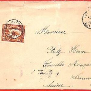 aa3667 - HAITI - POSTAL HISTORY -  COVER  to  SWITZERLAND  1905