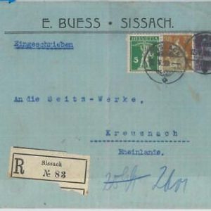 77850 - SWITZERLAND - Postal History - Private Stationery COVER  1929  - Wine