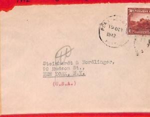 aa3659 - HAITI - POSTAL HISTORY - DOUBLE Censored AIRMAIL  COVER  to  USA  1942