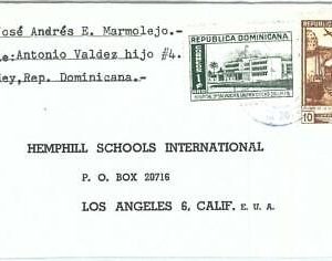 69180 - DOMINICANA - POSTAL HISTORY -   COVER  to USA 1955
