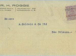89615 -  HONDURAS -  POSTAL HISTORY -  COVER to  New Orleans USA