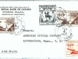 69181 - DOMINICANA - POSTAL HISTORY -   COVER  to USA  1957