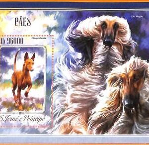 A6580 - SAO TOME & PRINCIPE, Error, 2018, MISSPERF SOUVENIR SHEET: Dogs