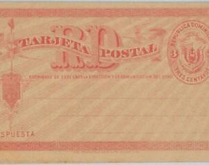 77171 - DOMINICANA - POostal History -  DOUBLE STATIONERY CARD  H & G # 4