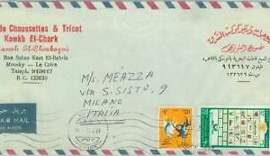 84530 -  EGYPT  - POSTAL HISTORY -   COVER  to  ITALY  1979