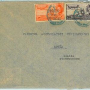 86435 - EGYPT - POSTAL HISTORY -    COVER to ITALY 1945