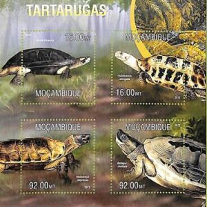 A8164 - MOCAMBIQUE - Stamp Sheet -2013 Reptiles TURTLES