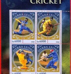 A4639 - SIERRA LEONE - ERROR MIPERF, Kleinbogen: 2016, Cricket