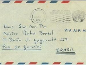 86856 - EGYPT - POSTAL HISTORY - UN brazilian FORCES in SUEZ   1960 - NICE!
